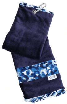 Glove It Ladies Golf Towels - Blue Leopard