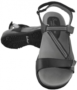 Sandbaggers Ladies Golf Sandals - TANGO Black