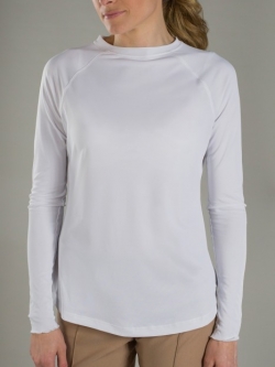 SALE JoFit Ladies UV Long Sleeve Golf/Tennis Shirts - Essentials (White)