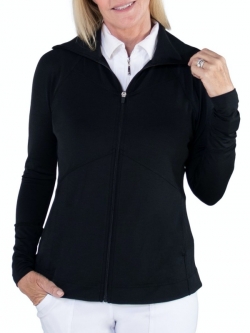 JoFit Ladies Lightweight Full Zip Golf Jackets - Essentials (Black)