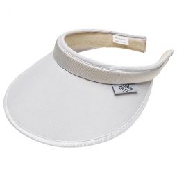 Glove It Ladies Solid Golf Visors (Comfort Clip) - Solid White