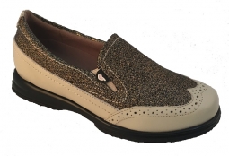 SPECIAL Sandbaggers Ladies Golf Shoes - VANESSA Bronze Sparkle