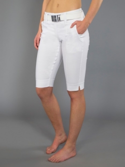 JoFit Ladies & Plus Size 15" Inseam Elite Slimmer Golf Pedal Pushers - Essentials (White)