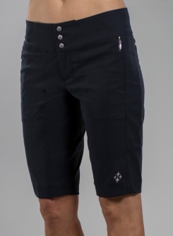 Special JoFit Ladies 12" Inseam Bermuda Zip Front Golf Shorts - Essentials (Black)
