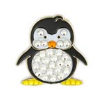 BonJoc Crystal Ladies Ball Marker & Visor Clips - Penguin