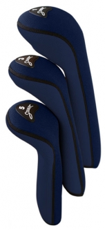 Stealth Club Headcover Sets (3PK) - Solid Navy