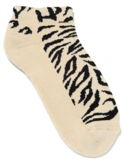 On the Tee Ladies Golf Socks #463 - Tiger Cream